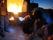 pic of lighting the ballon