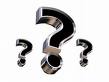 3 question marks