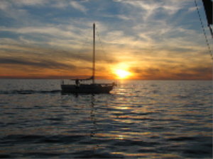 pic of sunset on oncean