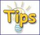 graphic of a tips sign