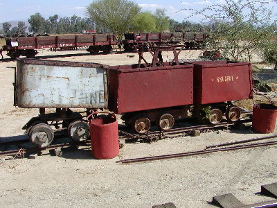 picture of old mining cars