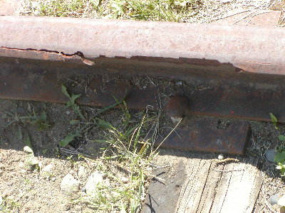 picture of old worn rail track